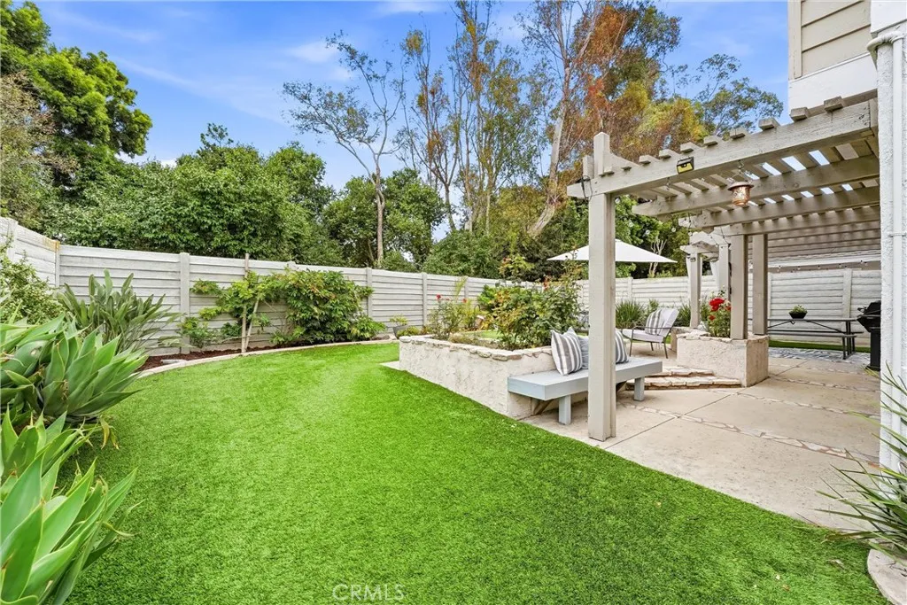 No neighbors behind you and the faux grass will always stay green
