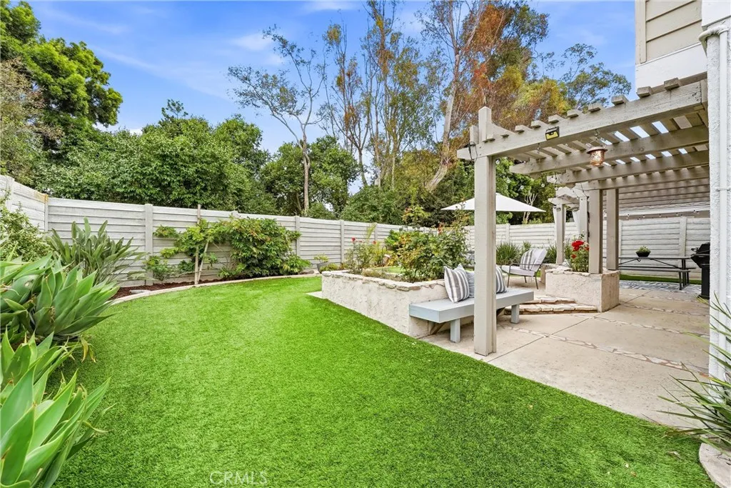 No neighbors behind you and the faux grass will always stay green