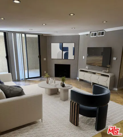 Digitally Staged Living Room