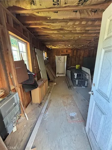Entrance to unfinished portion on level one