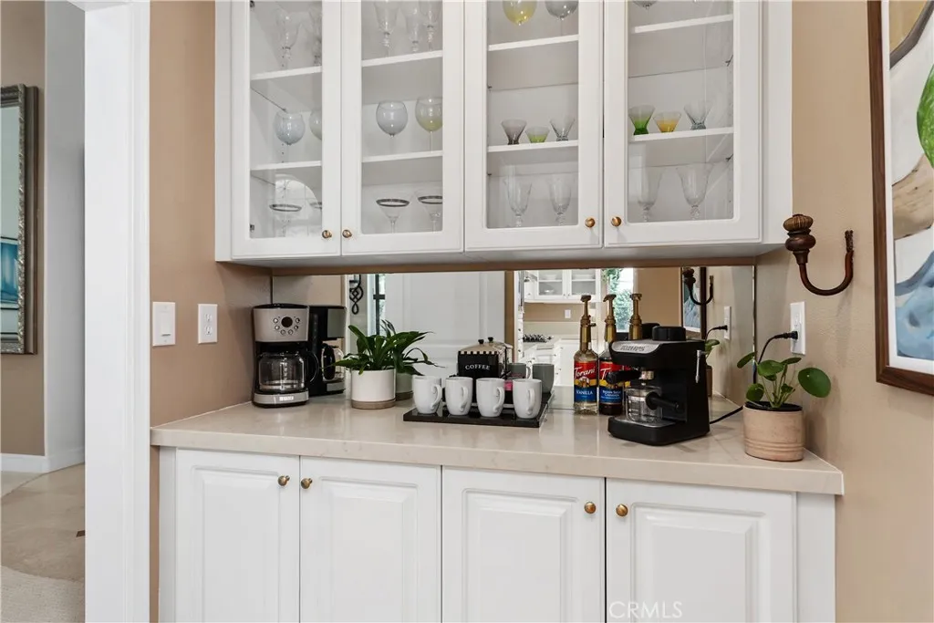 Coffee bar.