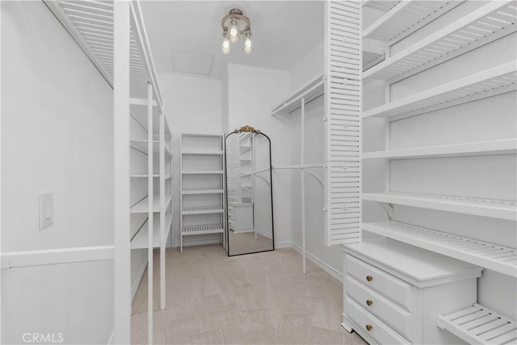 Primary bedroom closet.