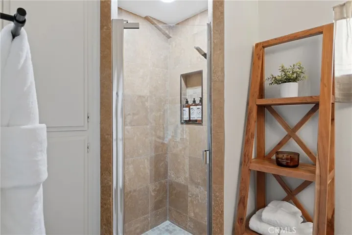 With a Shower.