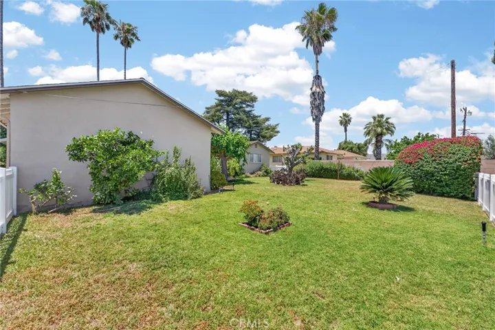 Large backyard