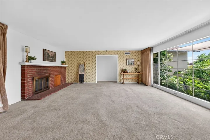 Living room with beautiful original window