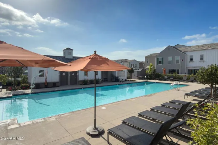 Sparkling community pool