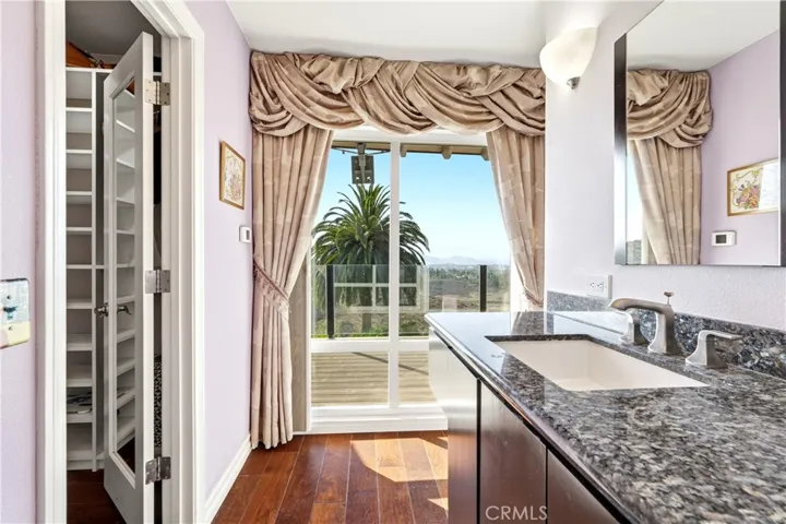 View from the master bathroom.