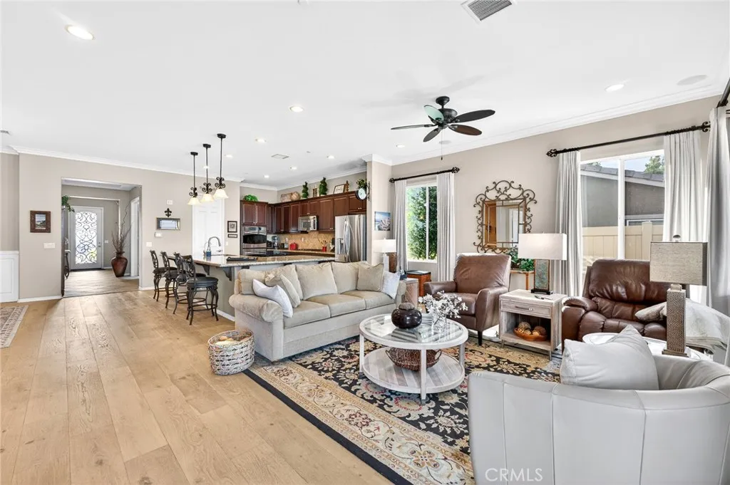 Kitchen is Open to the Living Room