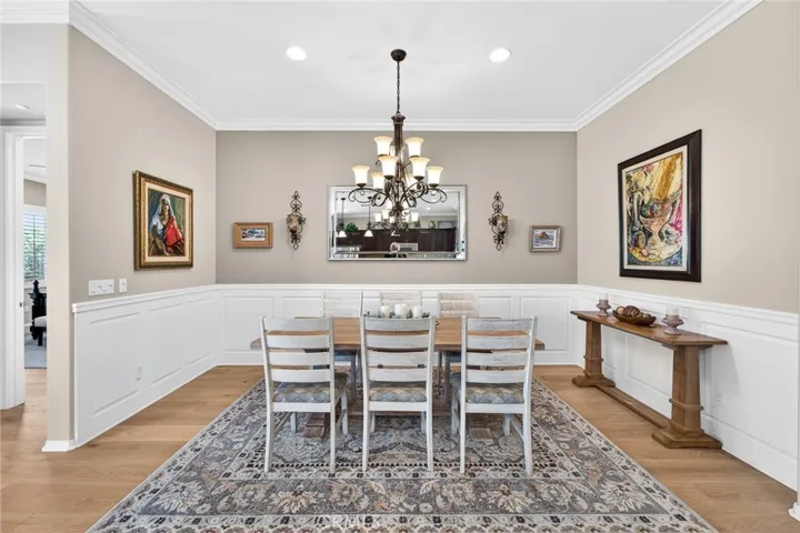 Formal Dining Room with Wainscoat