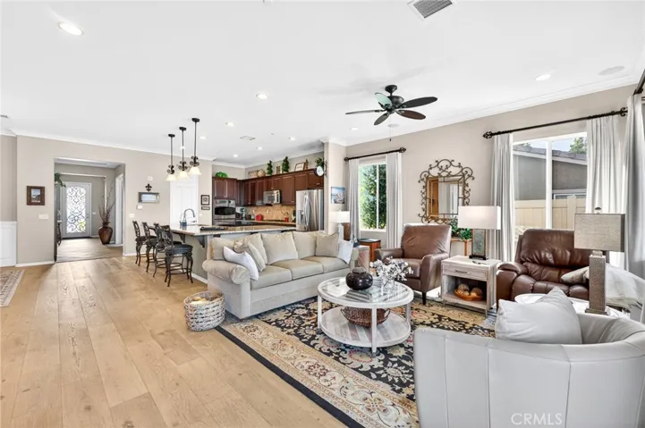 Kitchen is Open to the Living Room