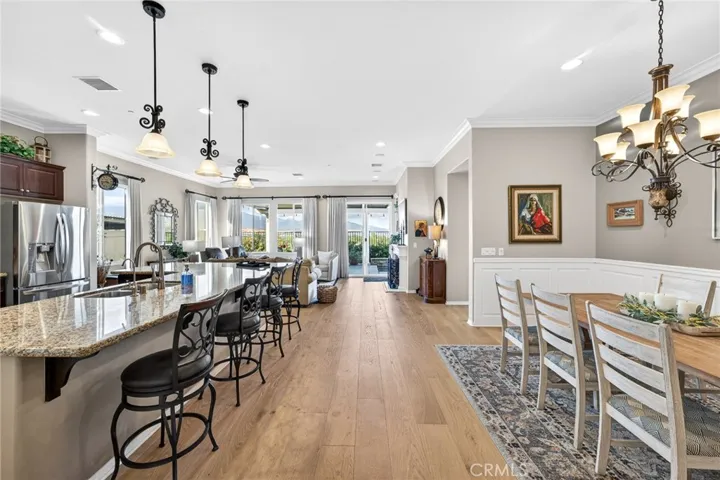 Great Room with New Wood Flooring and Tasteful Decor