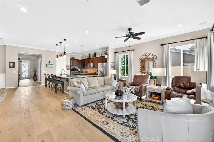Kitchen is Open to the Living Room