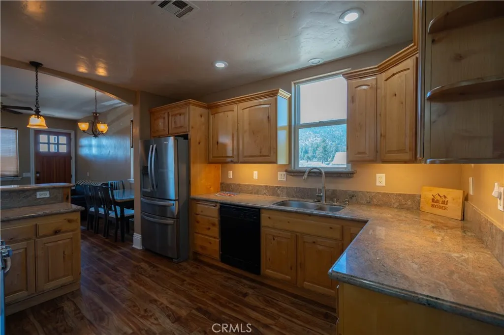 Kitchen featuring integrated under-cabinet lighting to create the perfect ambiance.