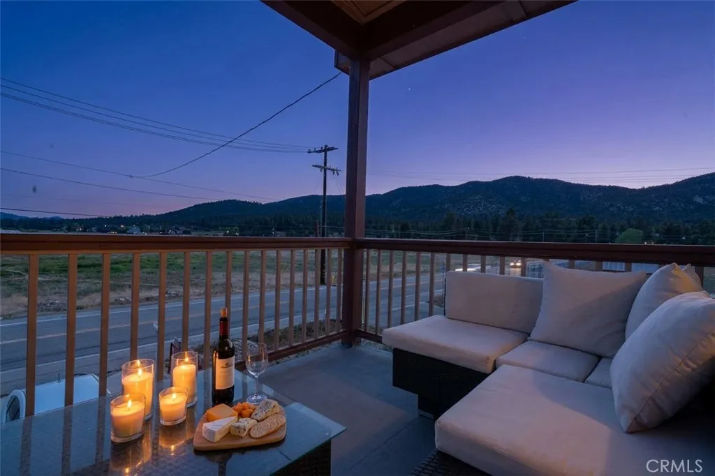 Relax on the private master balcony and take in the gorgeous views after a long day of enjoying all the activities Big Bear has to offer.