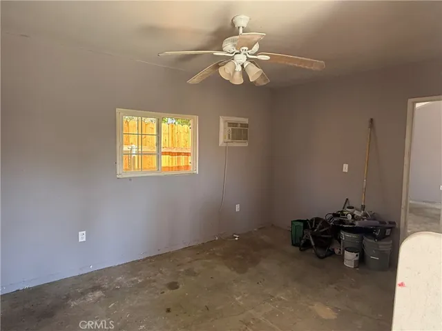 inside the converted & extended garage