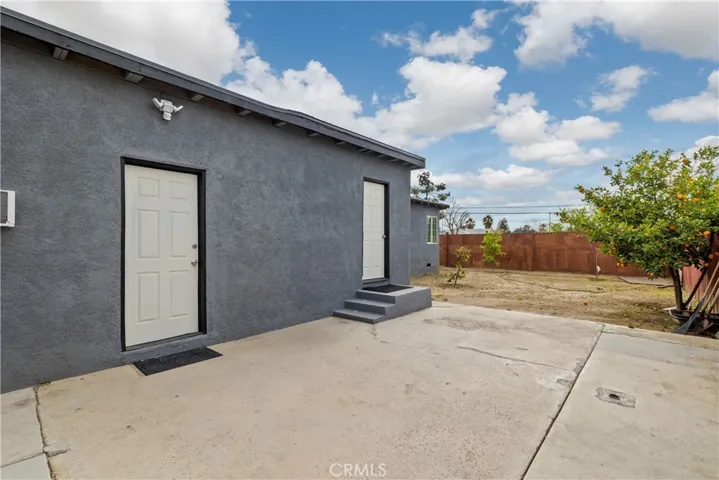 backyard area