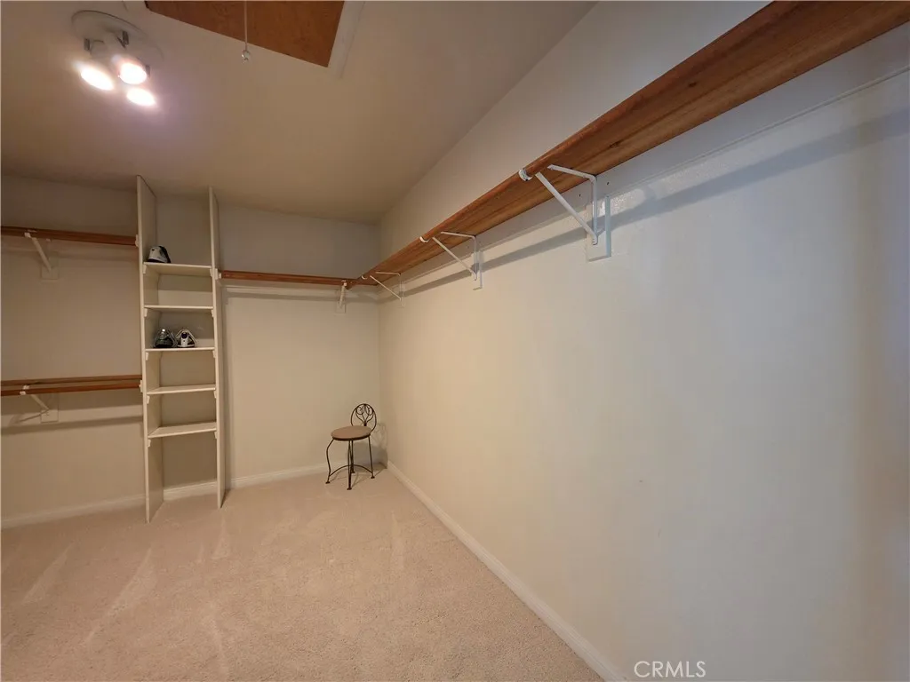 Huge walk-in closet off upstairs primary bedroom