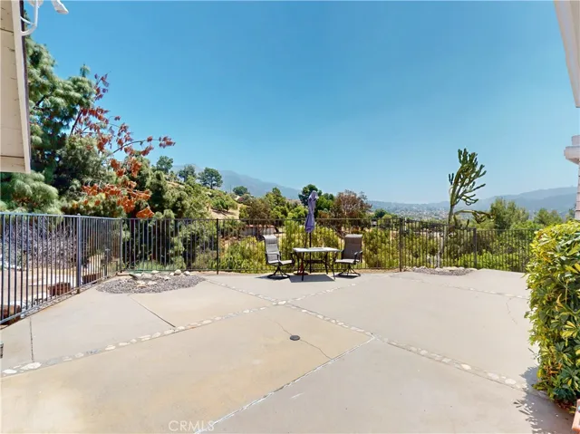 looking down driveway