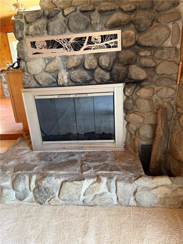 Cusstom build riverstone fireplace