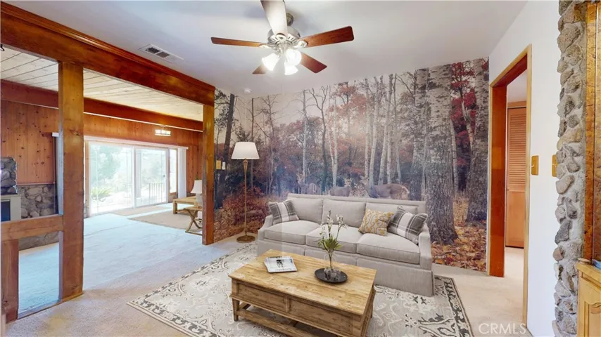 Virtual staged Den/dining room