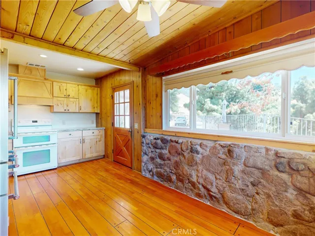 From breakfast area to kitchen