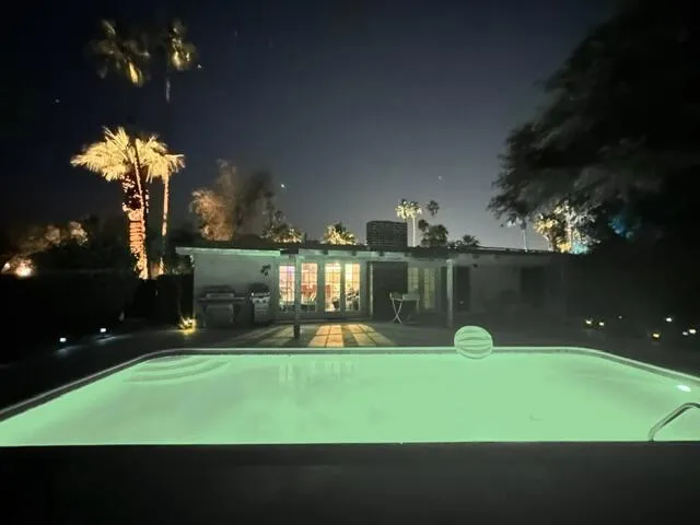 evening by the pool