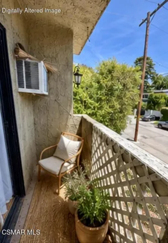 virtually staged balcony