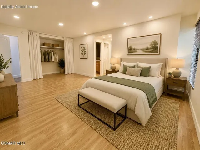 virtually staged bedroom