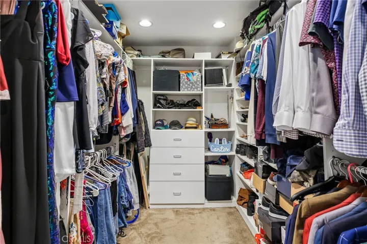 Primary walk-in closet