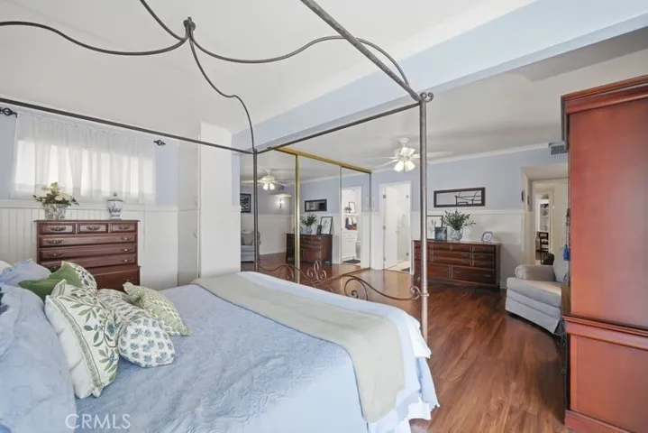 Generous primary bedroom