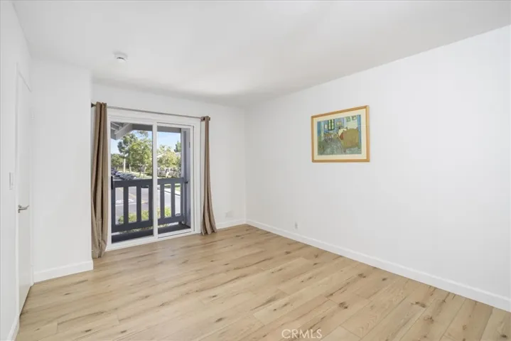 Master bedroom with balcony