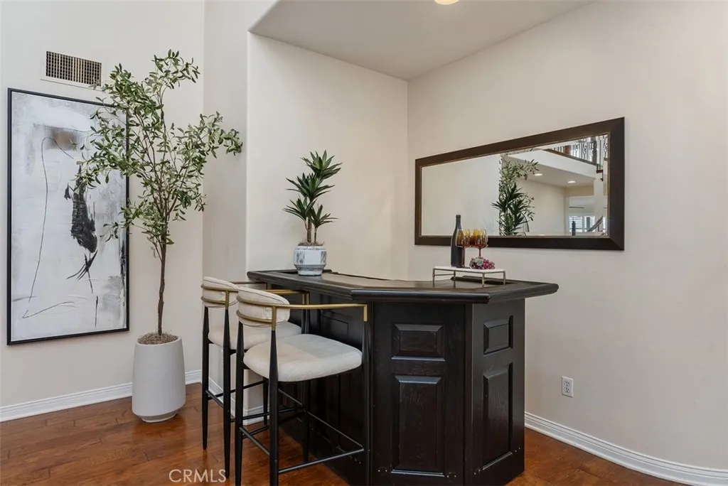 Bar for entertainment in foyer