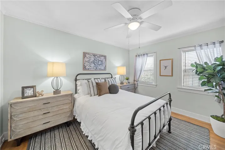 Tranquil main bedroom.