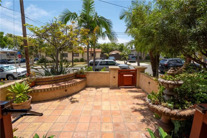 The patio was designed with entertaining in mind.