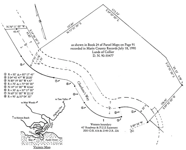 Lot boundaries as approved