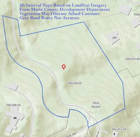 Topo from Marin County GIS
