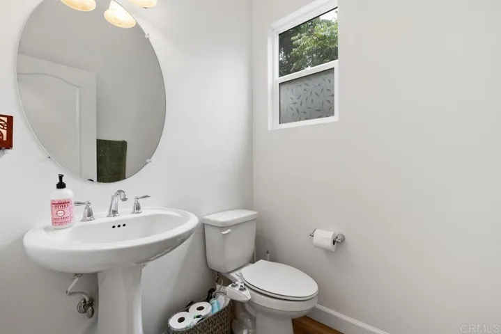Main level powder room
