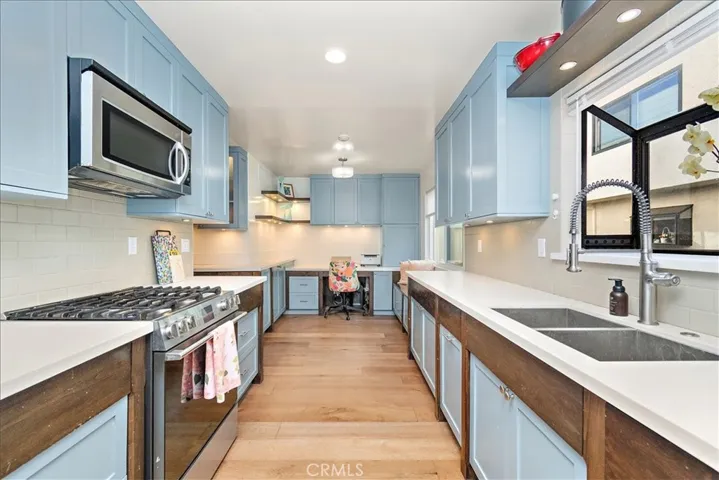 Kitchen and workspace