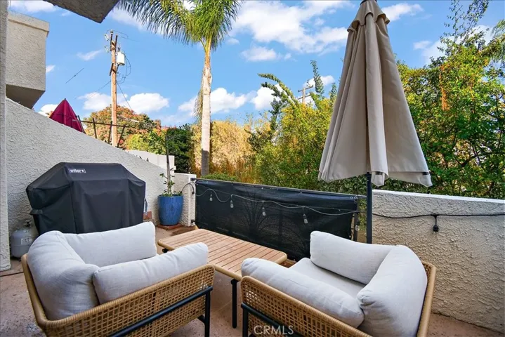 Balcony off living room
