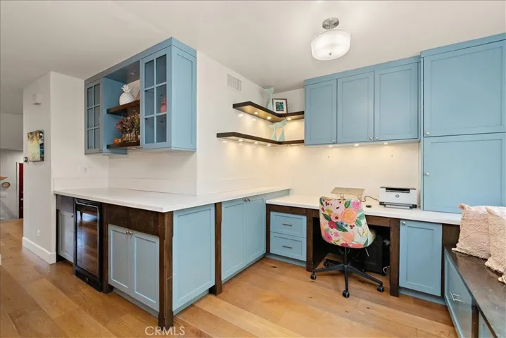 Work space off kitchen