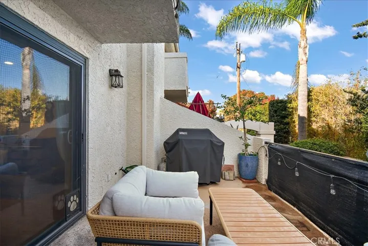 Balcony off living room