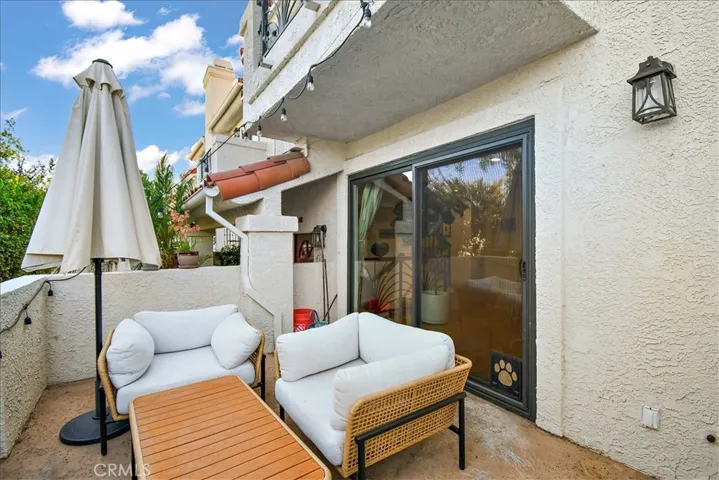 Balcony off living room