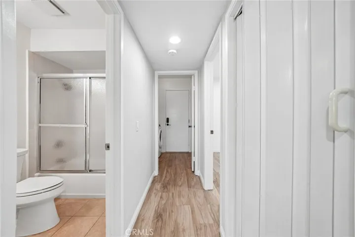 Hallway leading to the garage