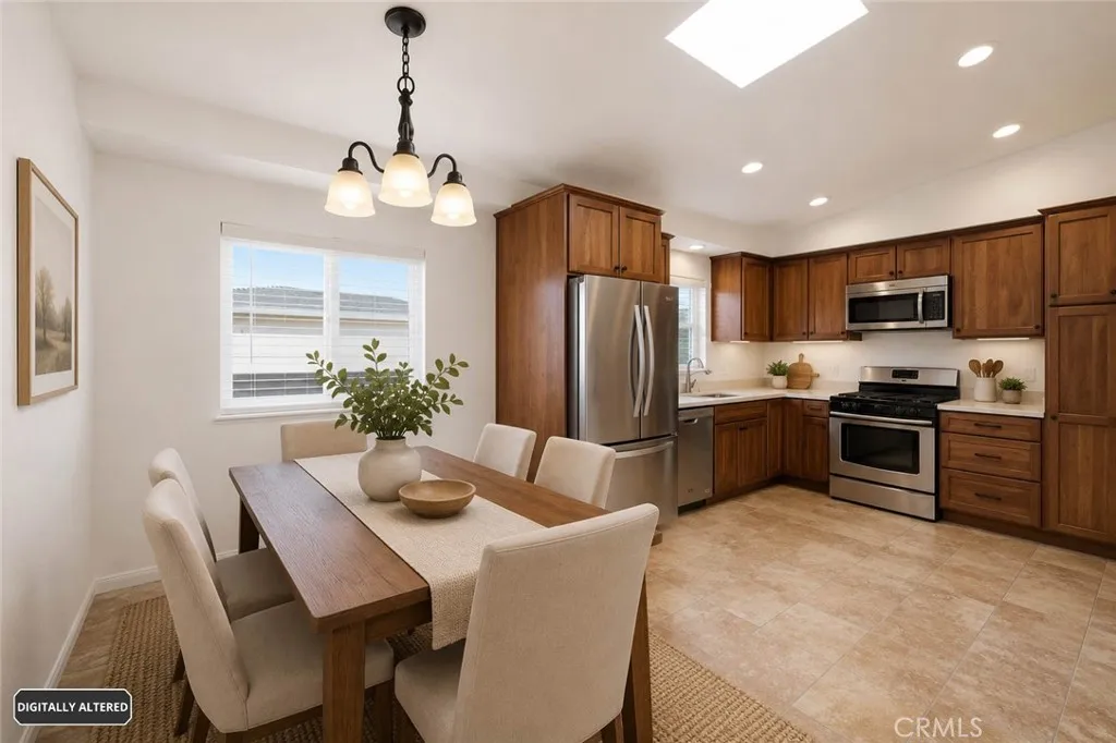 Main floor kitchen/Staged virtually
