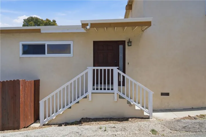 Side entrance