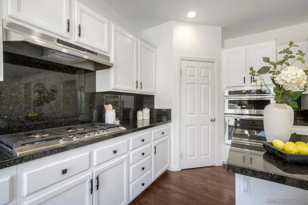 Kitchen with views to pantry