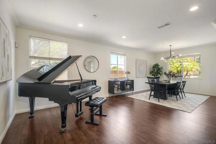 Living room with view to dining room