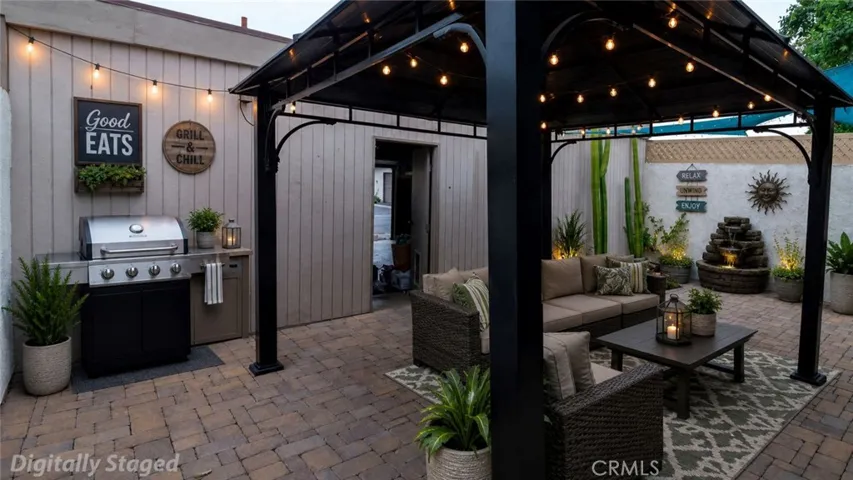 Digitally Staged Patio
