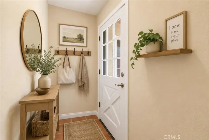 Staged Photo
Back Exterior Door to Pool/Backyard  Attached Separate Dwelling.