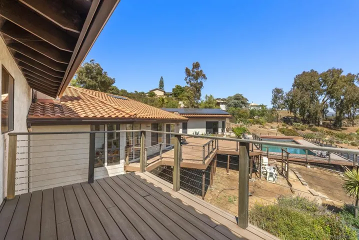 Balcony adjoining the living space with scenic views